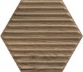 Плитка Ceramika Paradyz Serene Brown Heksagon Struktura 19,8x17,1