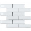 Керамическая мозаика Brick & Metro Metro White Glossy 45х145