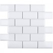 Керамическая мозаика Brick & Metro Metro White Glossy 45х95