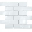 Керамическая мозаика Brick & Metro Brick White Glossy 45x95