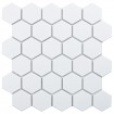 Керамическая мозаика Geometry Hexagon small White Matt 51x59