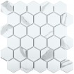 Керамическая мозаика Geometry Hexagon Small Carrara Matt 51x59