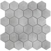 Керамическая мозаика Geometry Hexagon Small Marble Grey Matt 51x59