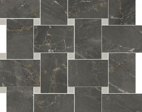 Sybil Contrasti Black Levigato con Tozzetto Piombo 30x30