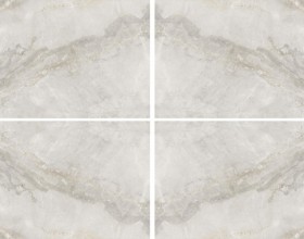 Sybil Book Match Light Grey Levigato Set 4 Pcs 120x240