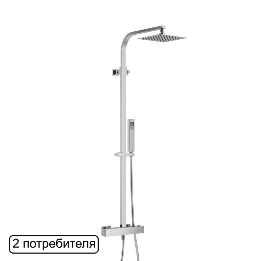 Душевая стойка Excellent Rain Termo Square ARAC.SY.108CR