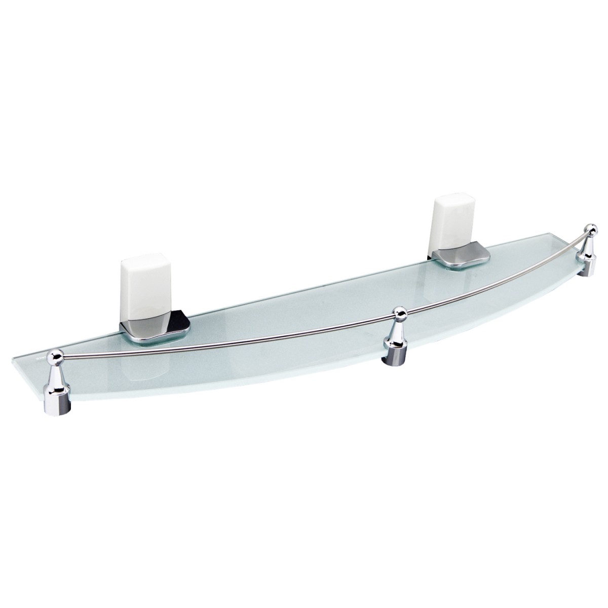 Полка стеклянная WasserKraft Leine K-5044WHITE