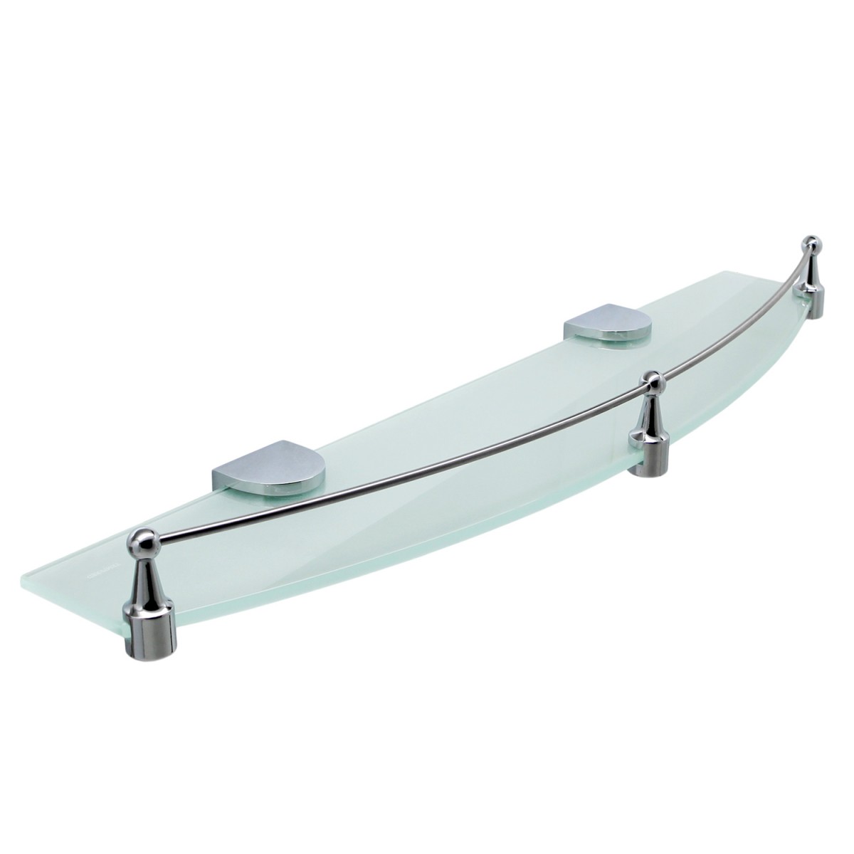Полка стеклянная с бортиком WasserKraft Kammel K-8344
