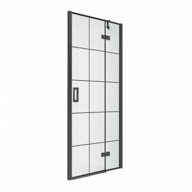 Душевая дверь New Trendy Renoma Black R D-0369A 100x195 см