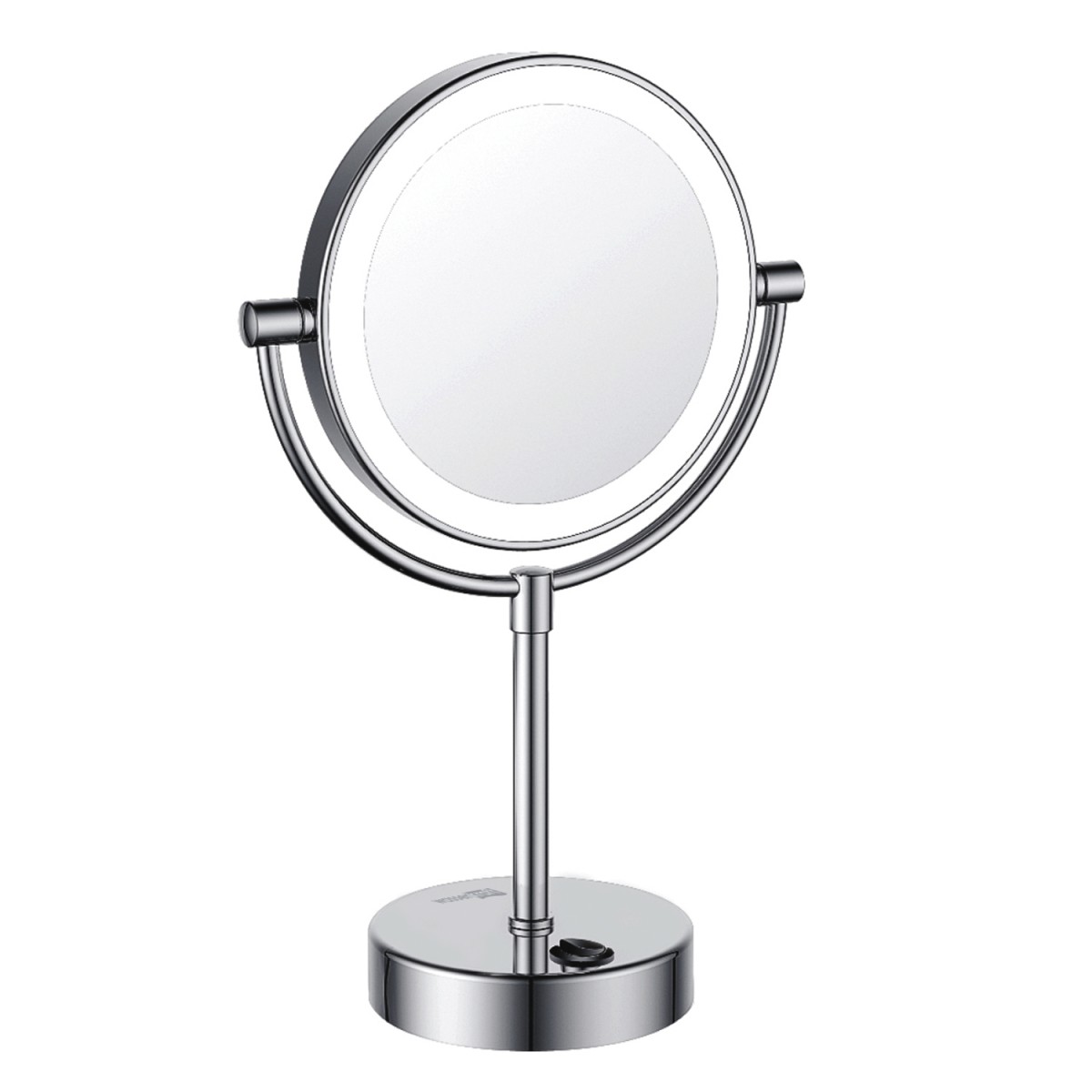 Зеркало с LED-подсветкой двухстороннее, стандартное и с 3-х кратным увеличением WasserKraft K-1005