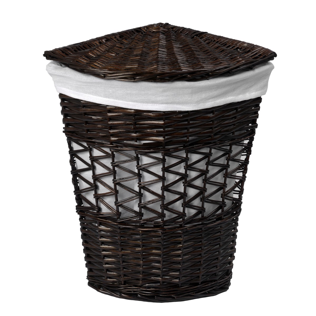 Плетеная корзина для белья с крышкой WasserKraft Salm WB-270-L