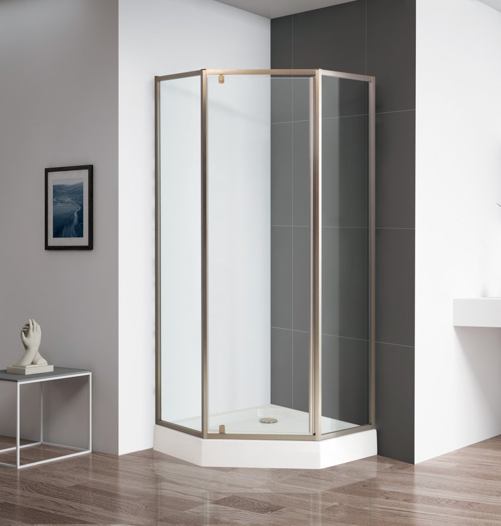 Душевой уголок Cezares ECO-O-P-1-90-C-Br 90х90 см