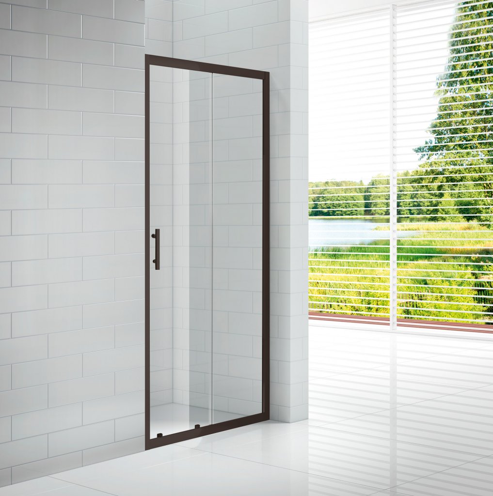 Душевая дверь Cezares ECO-O-BF-1-120-C-NERO 120х190 см