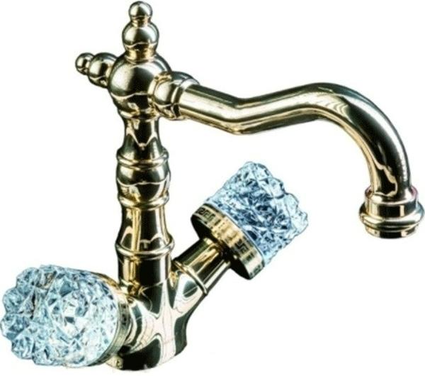 Смеситель Boheme Crystal для раковины 312-CRST Бронза
