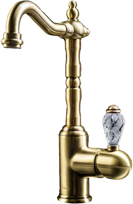 Смеситель для раковины Boheme Crystal 302-CRST Бронза высокий