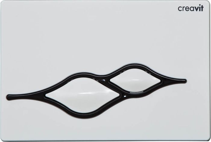 Кнопка смыва Creavit Ufo GP1001.02 бело-черный