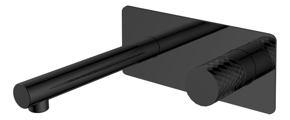 Смеситель из стены Boheme Stick 125-BB BLACK DIAMOND BLACK