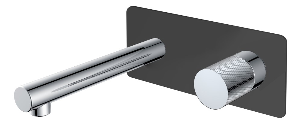 Смеситель из стены Boheme Stick 125-BCR.2 BLACK TOUCH CHROME