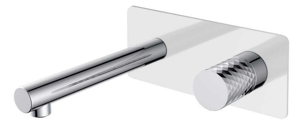 Смеситель из стены Boheme Stick 125-WCR WHITE DIAMOND CHROME