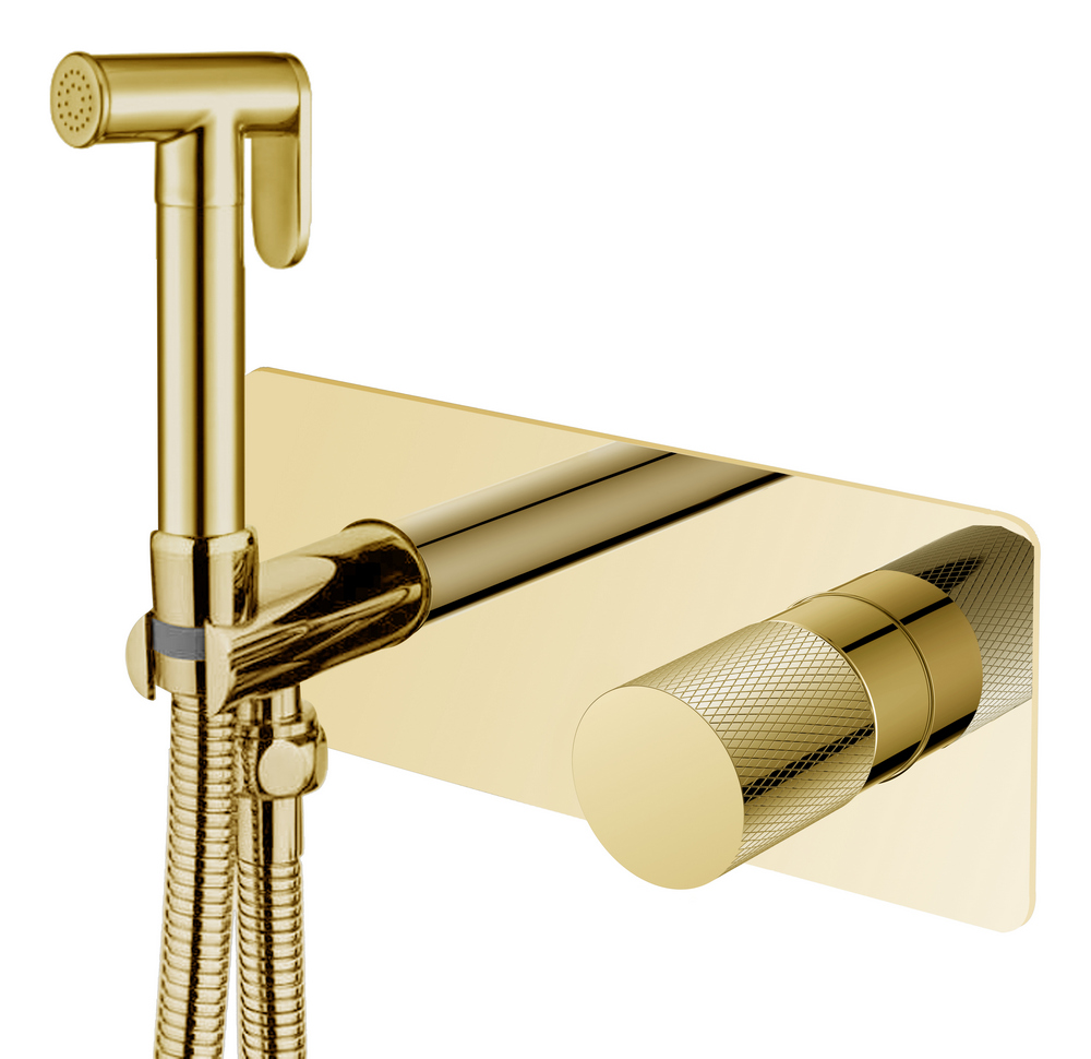 Гигиенический душ со смесителем Boheme Stick 127-GG.2 GOLD TOUCH GOLD