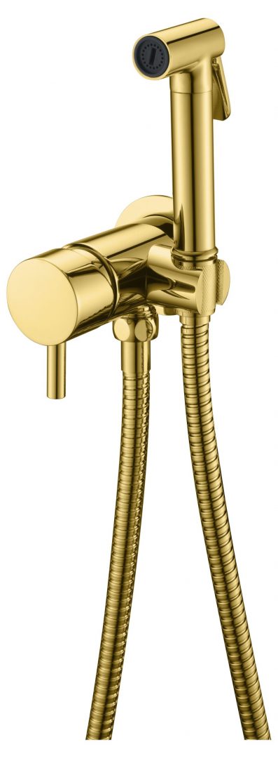 Гигиенический душ со смесителем Boheme Uno. Gold 467-G