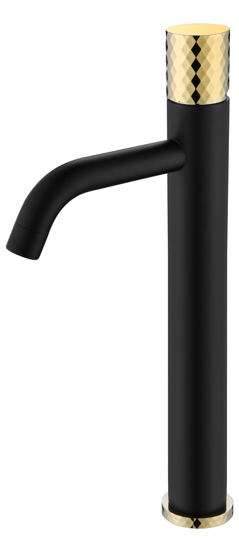 Смеситель для раковины Boheme  Stick 122-BG BLACK DIAMOND GOLD