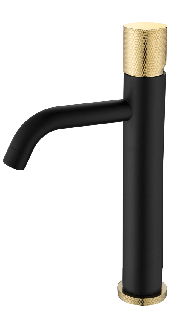Смеситель для раковины Boheme  Stick 122-BG.2 BLACK TOUCH GOLD