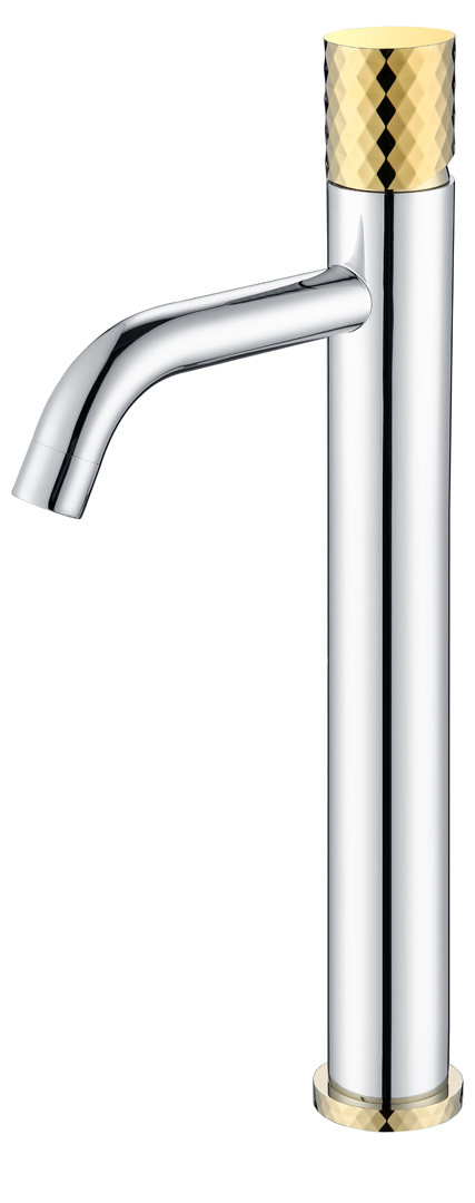Смеситель для раковины Boheme  Stick 122-CRG CHROME DIAMOND GOLD