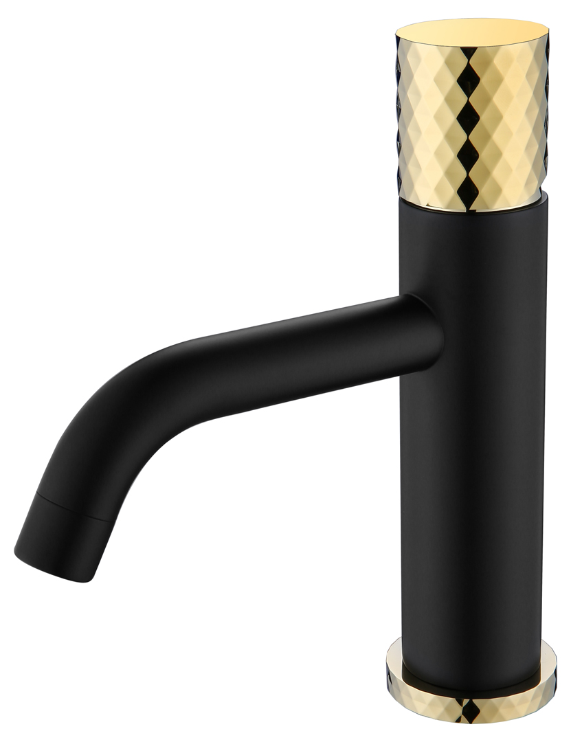 Смеситель для раковины Boheme  Stick 121-BG BLACK DIAMOND GOLD