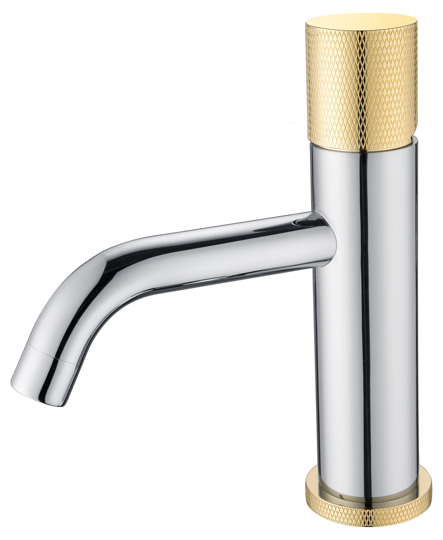 Смеситель для раковины Boheme  Stick 121-CRG.2 CHROME TOUCH GOLD