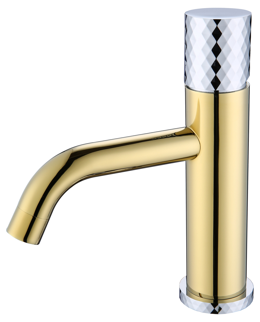 Смеситель для раковины Boheme  Stick 121-GCR GOLD DIAMOND CHROME