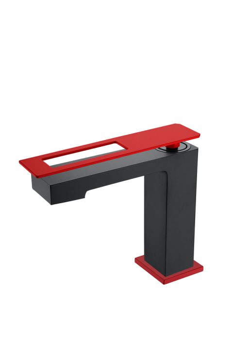 Смеситель для раковины Boheme Q BlackRed 141-BR
