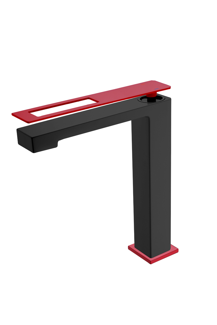 Смеситель для раковины Boheme Q BlackRed 142-BR