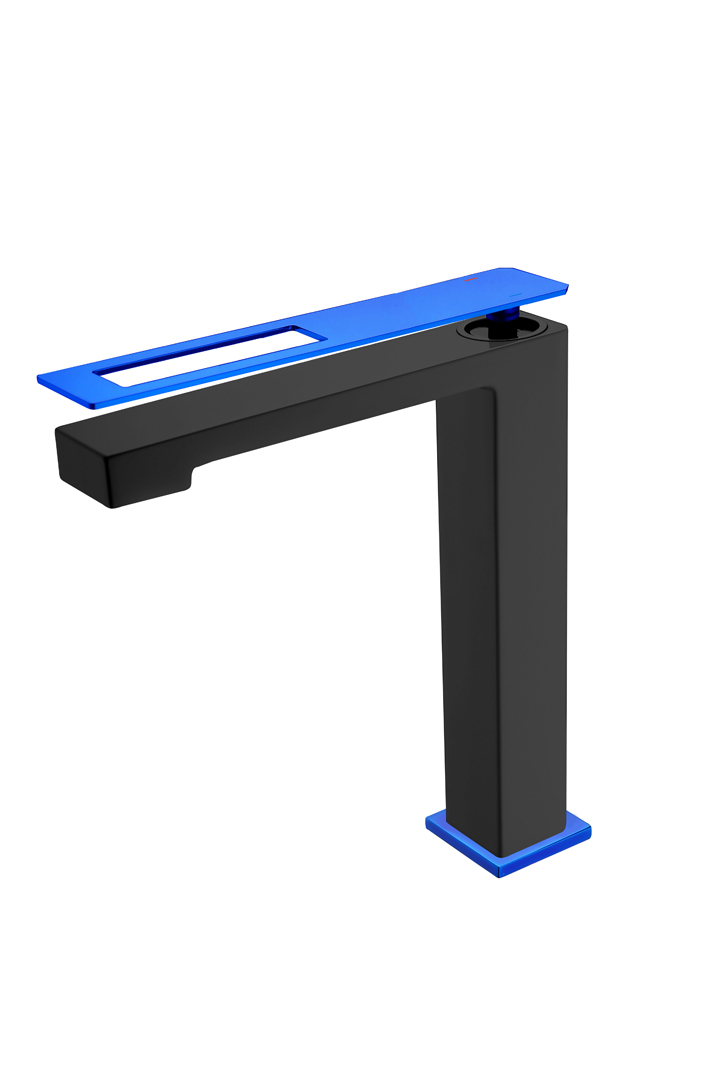 Смеситель для раковины Boheme Q BlackBlue 142-BUW