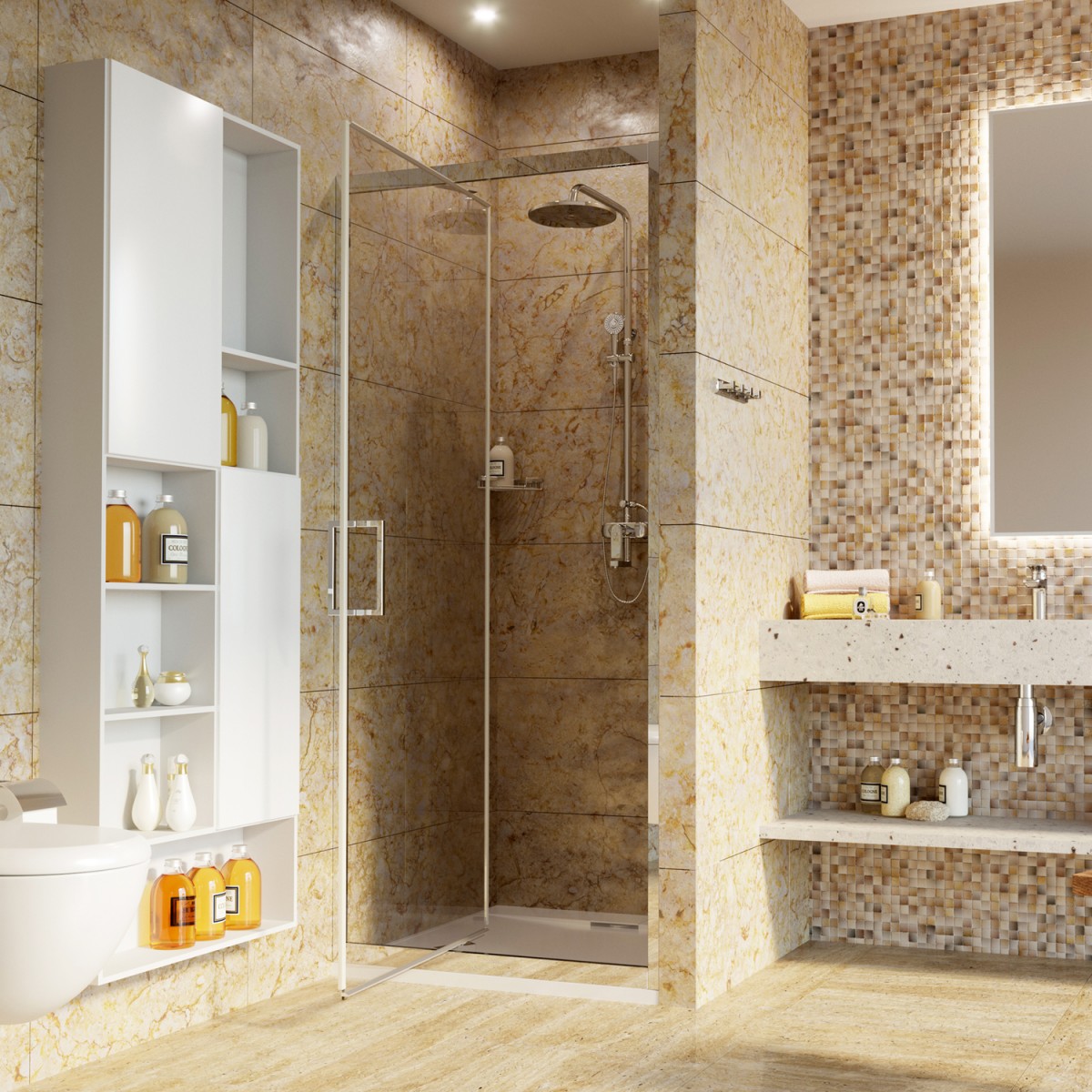 Душевая дверь WasserKraft Salm 27I27 80х200 см