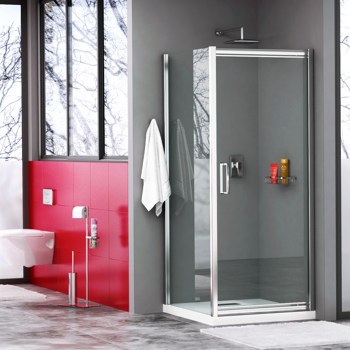 Душевой уголок WasserKraft Salm 27I20 90х80 см
