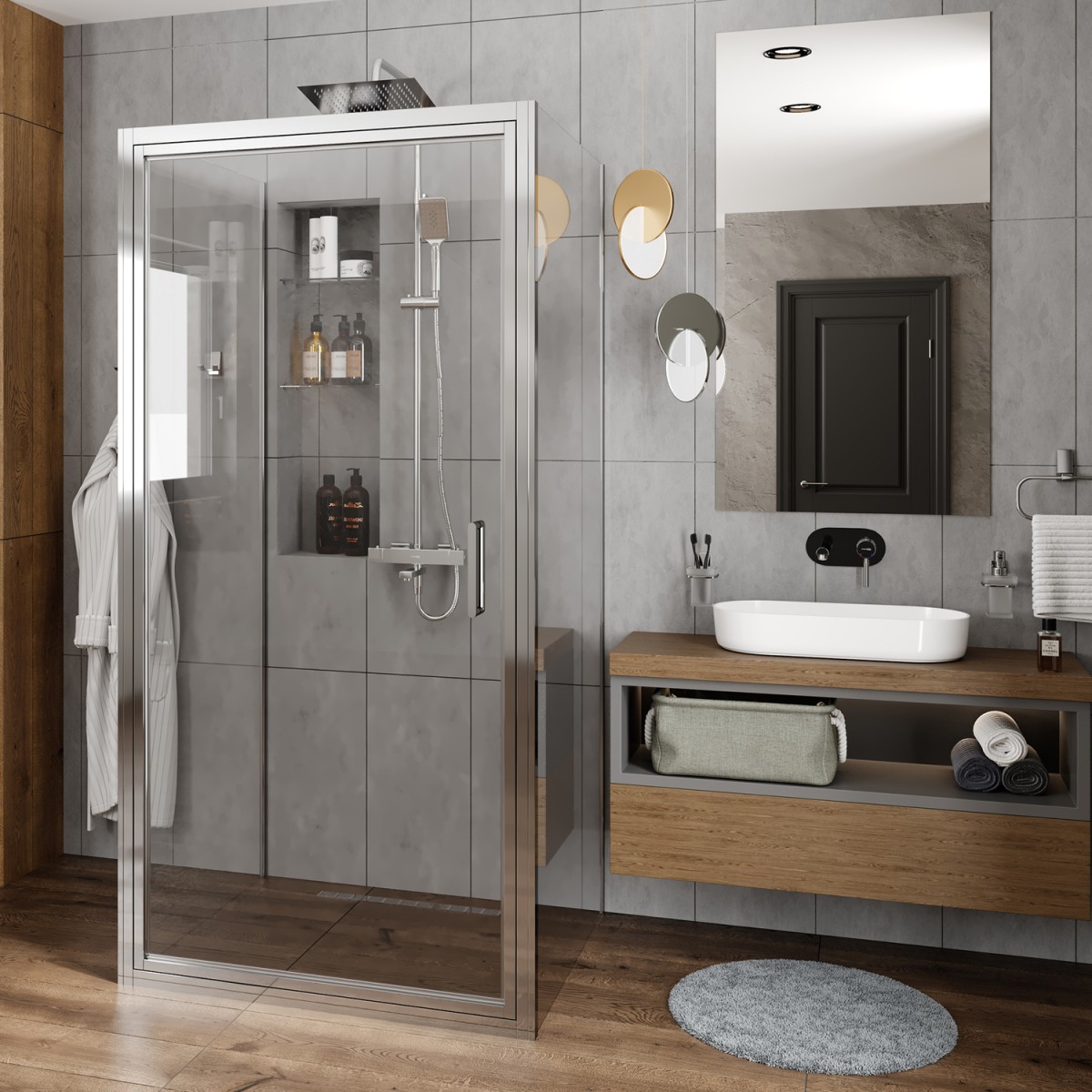 Душевой уголок WasserKraft Salm 27I42 100х100 см