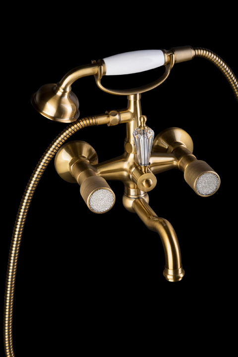 Смеситель для ванны Boheme  Royal Cristal 313-Royal/CRST