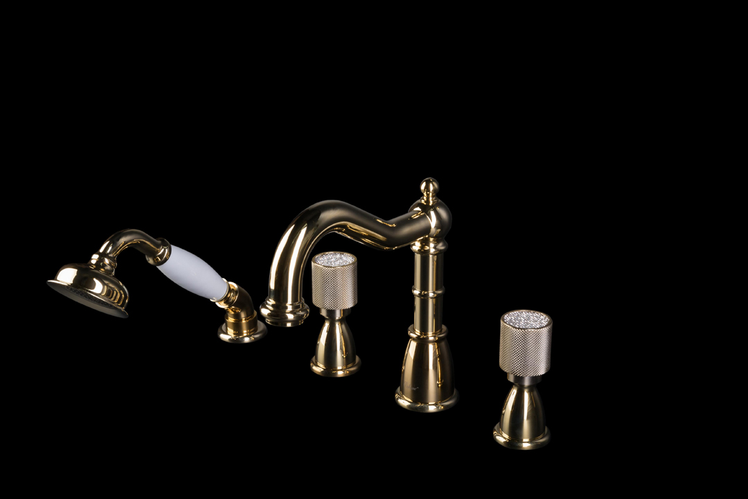Смеситель на борт ванны Boheme  Royal Cristal 395-Royal/CRST