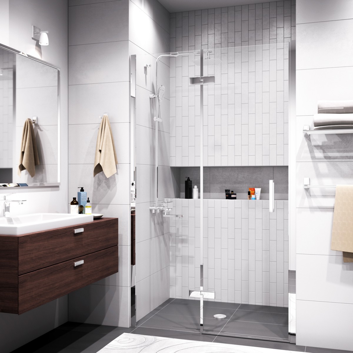 Душевая дверь WasserKraft Aller 10H05L 120х200 см
