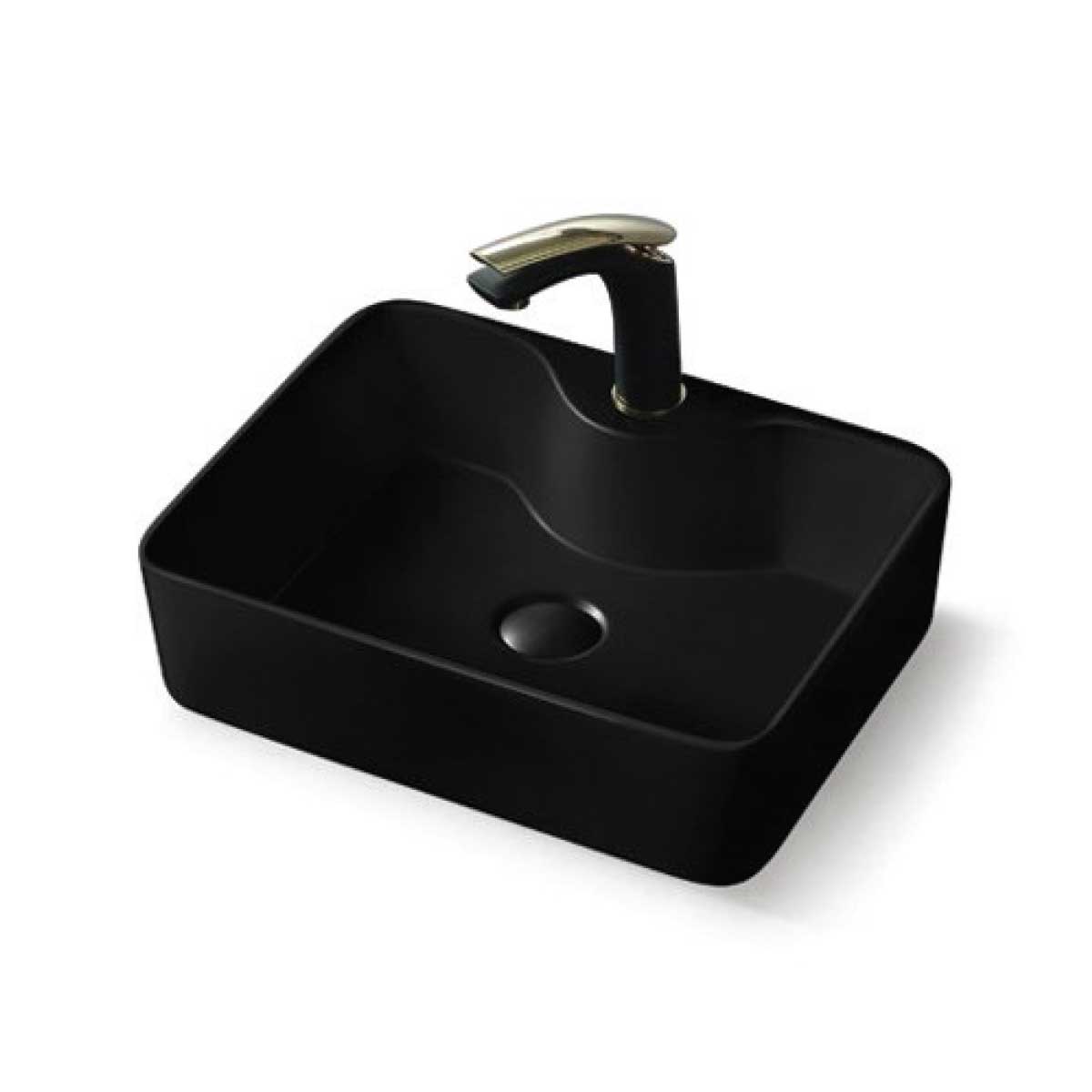 Раковина накладная Vincea VBS-127MB 47,5 см черный