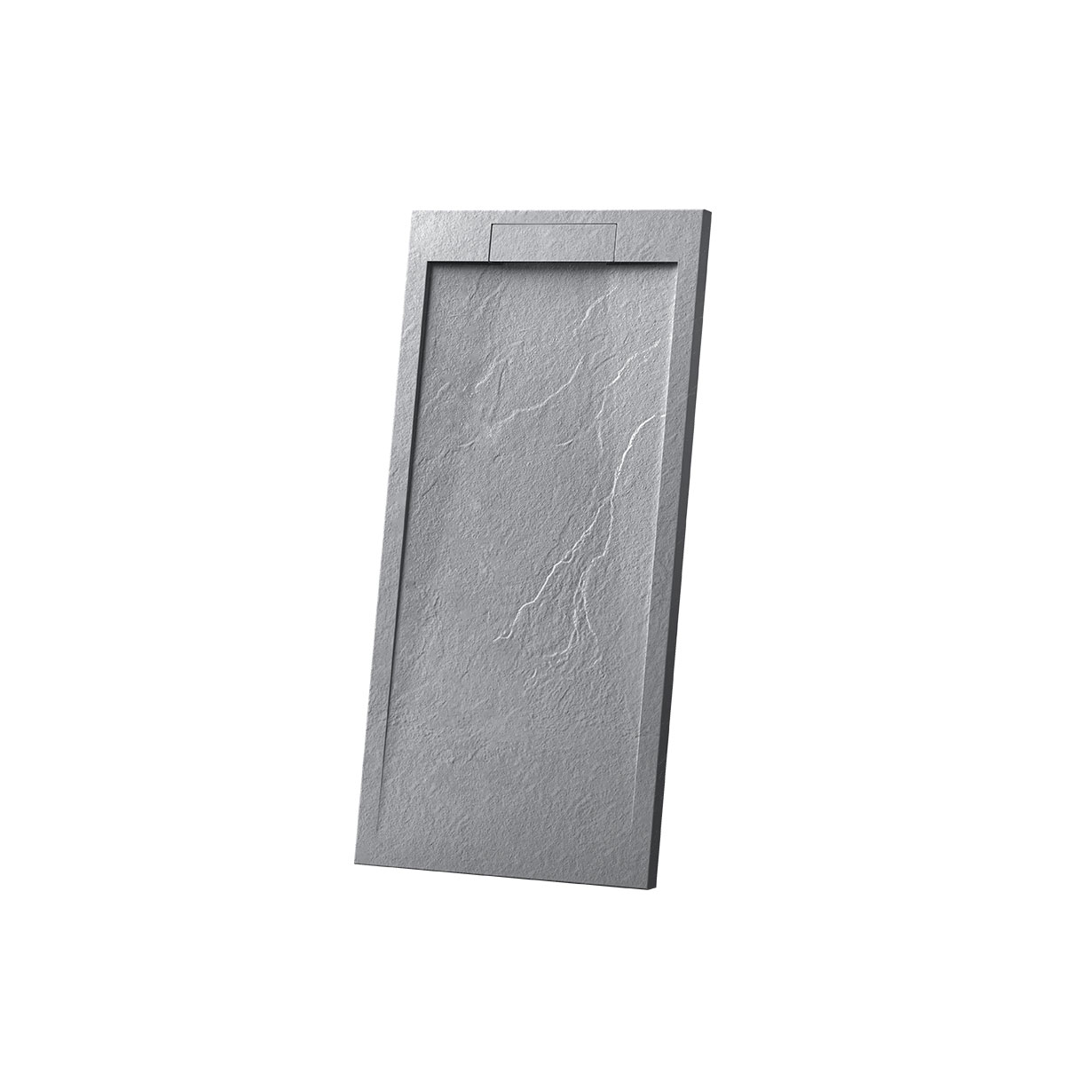 Поддон из камня Vincea VST-4SRL8010G, 100х80, серый