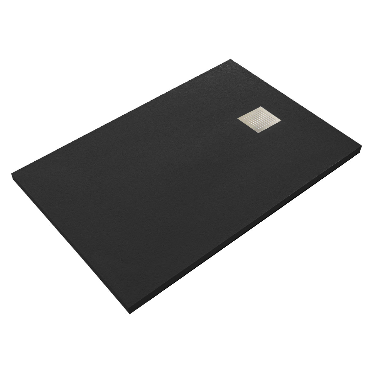 Поддон из камня Vincea VST-2SR28012B, 120х80, черный матовый