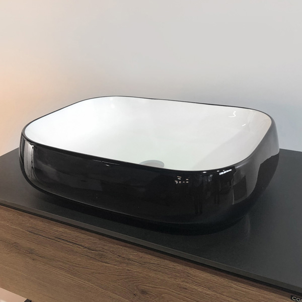 Раковина Comforty 78102BW 54 см 00004148149 черно-белый