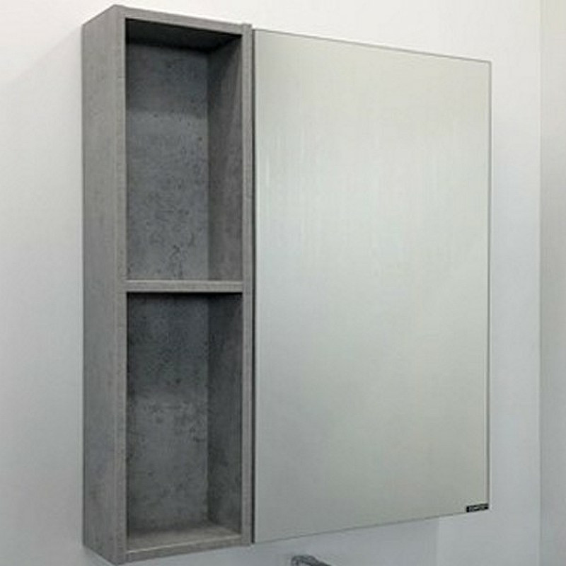 Зеркало-шкаф Comforty Осло-70 бетон светлый