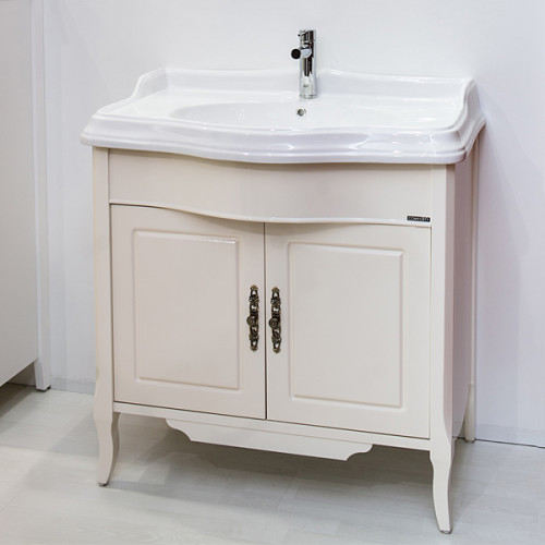 Тумба с раковиной Comforty Версаль-90 слоновая кость