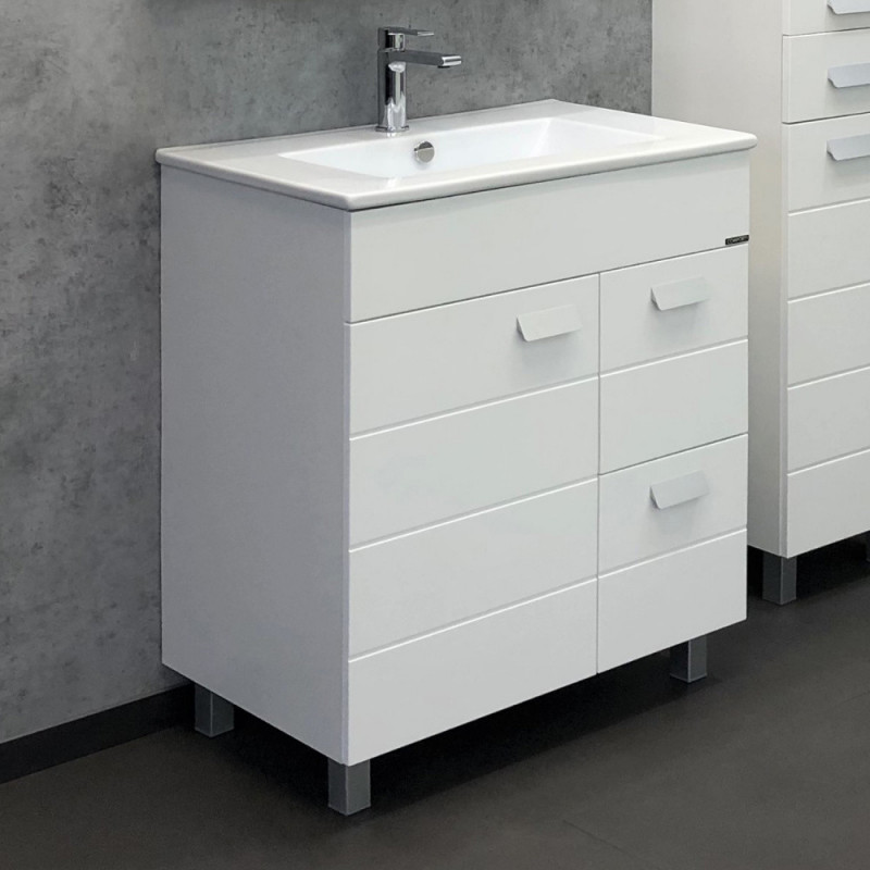 Тумба с раковиной Comforty Модена 75M белая