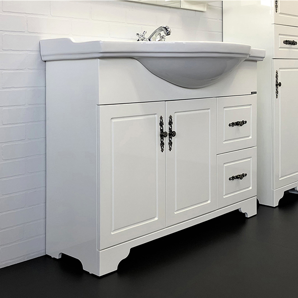 Тумба с раковиной Comforty Севилья-100 слоновая кость