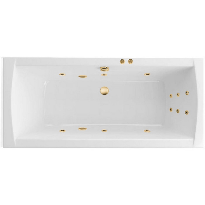 Ванна Excellent Aquaria Lux WAEX.AQU18.LINE.GL 180x80 "Line" (золото)