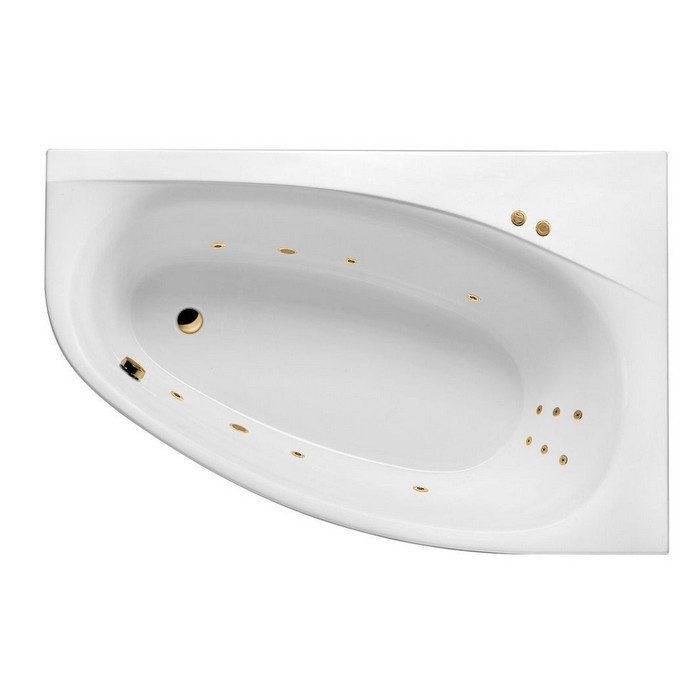Ванна Excellent Kameleon WAEX.KMP17.LINE.GL 170x110 (правая) "Line" (золото)